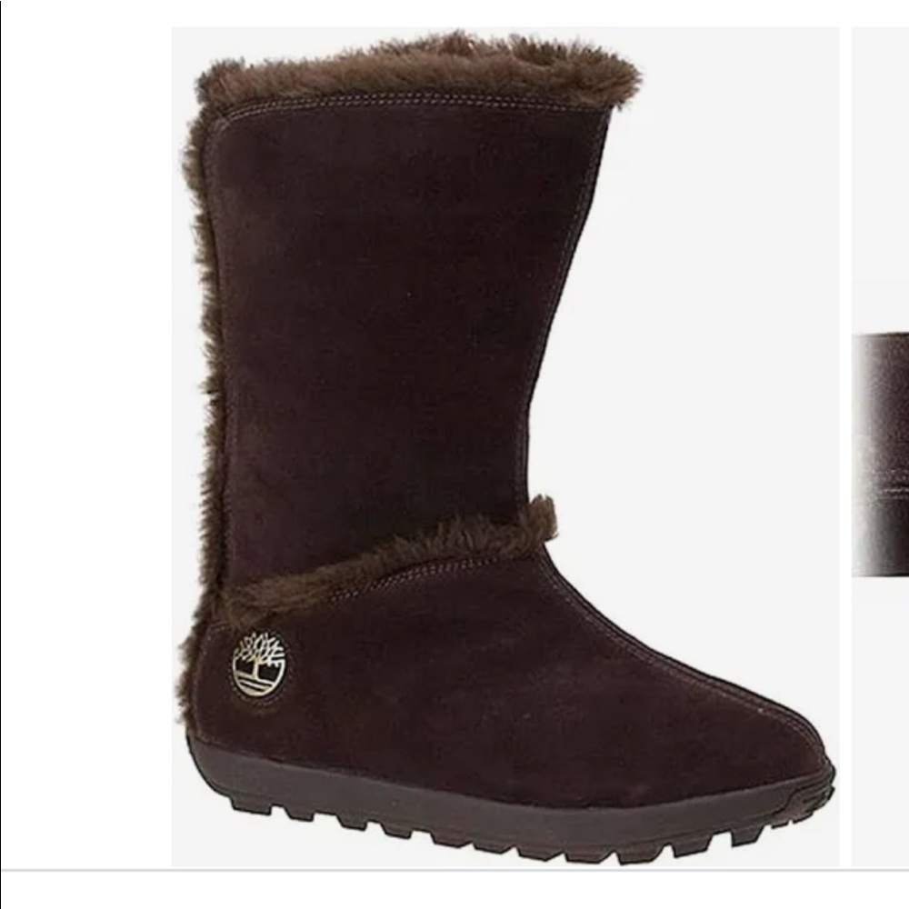 Timberland black suede Mukluk pull on winter boots